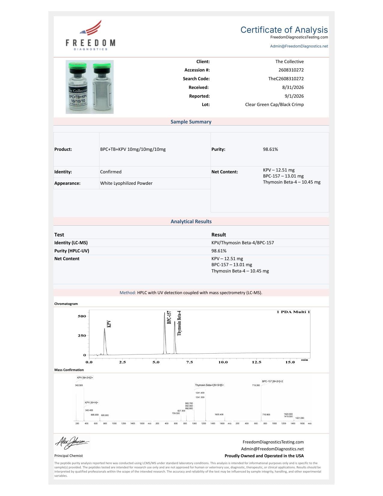 Wolverine 2.0 30mg COA